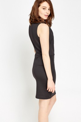 Bodycon Basic Dress XS / Viskose / Schwarz