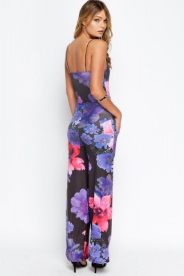 Floral Wide Leg Jumpsuit