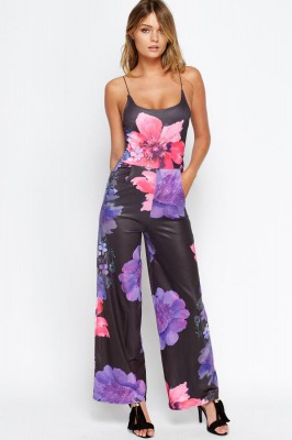 Floral Wide Leg Jumpsuit